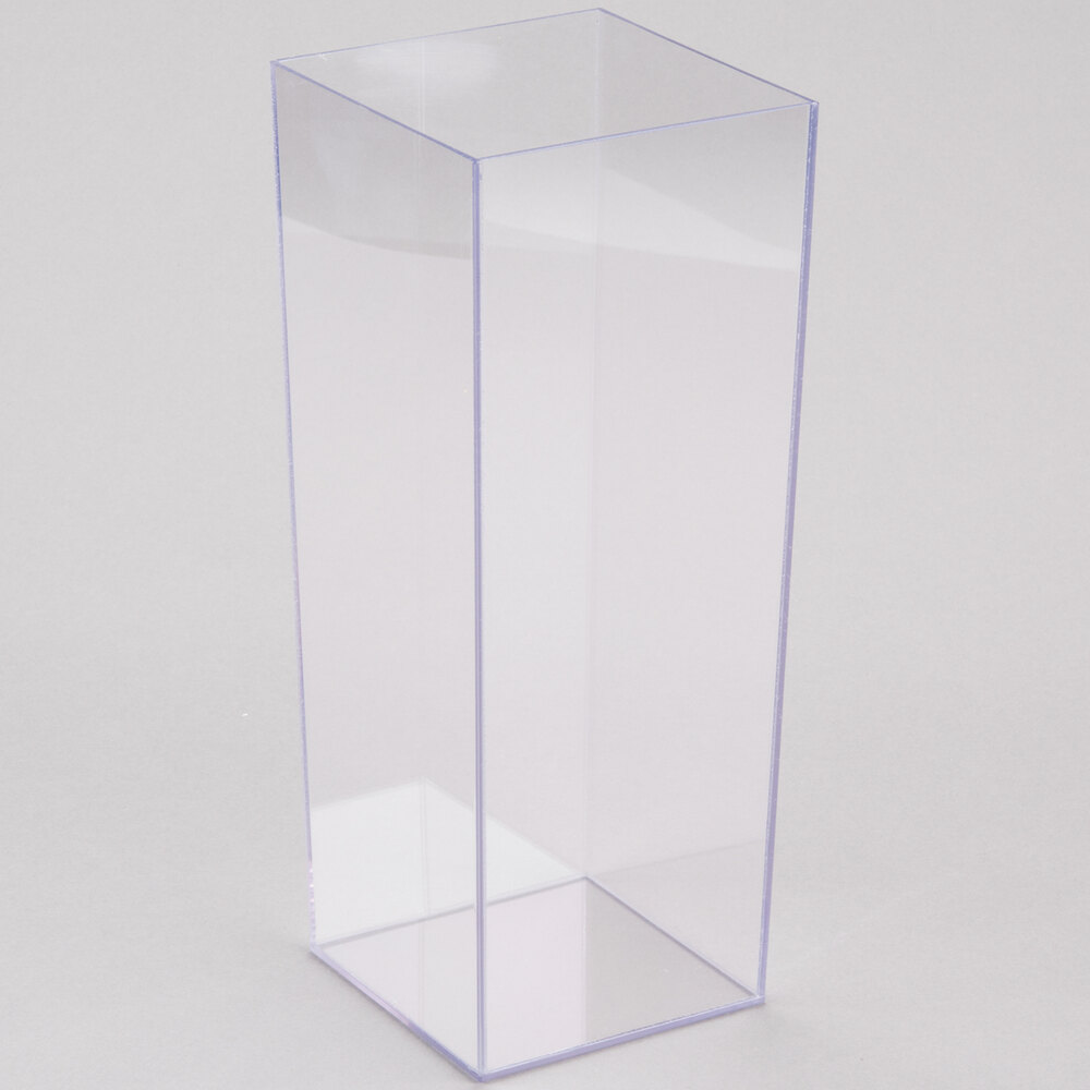 CalMil 87912 5" x 12" Square Clear Acrylic Accent Display Vase