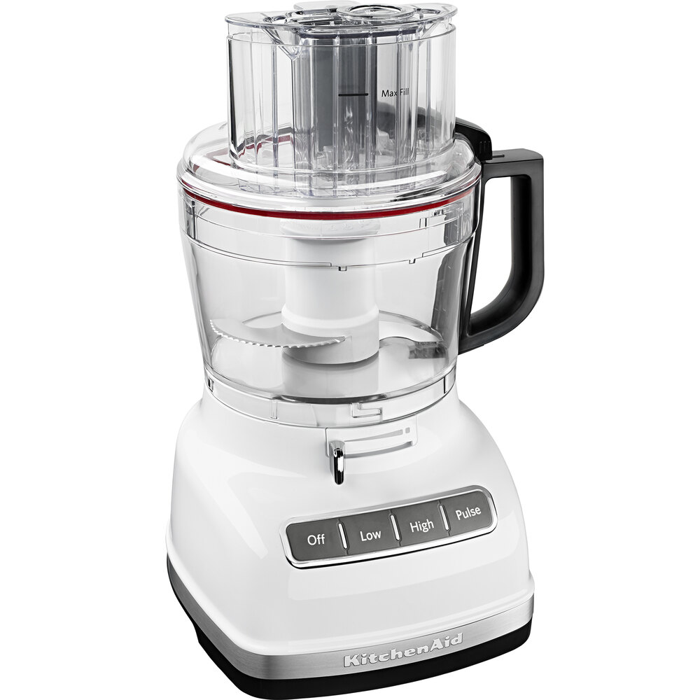 KitchenAid KFP1133WH White 11 Cup Food Processor with ExactSlice System