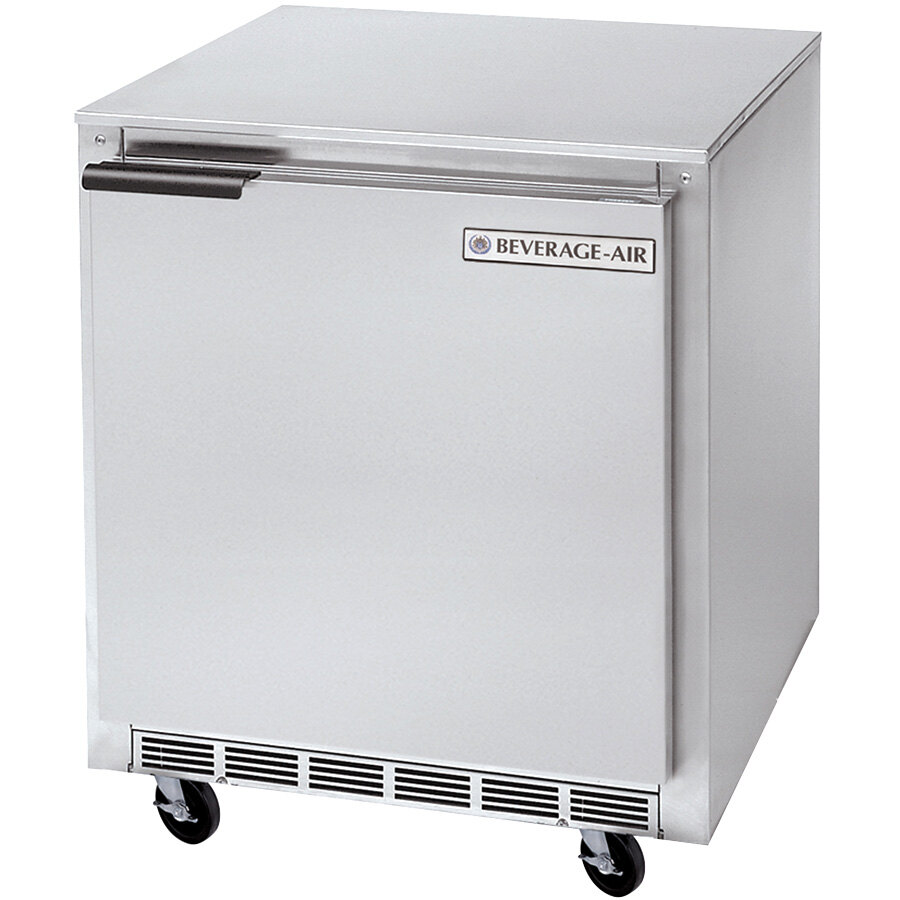 Beverage Air UCR27Y 27" Shallow Depth Undercounter Refrigerator 6.2