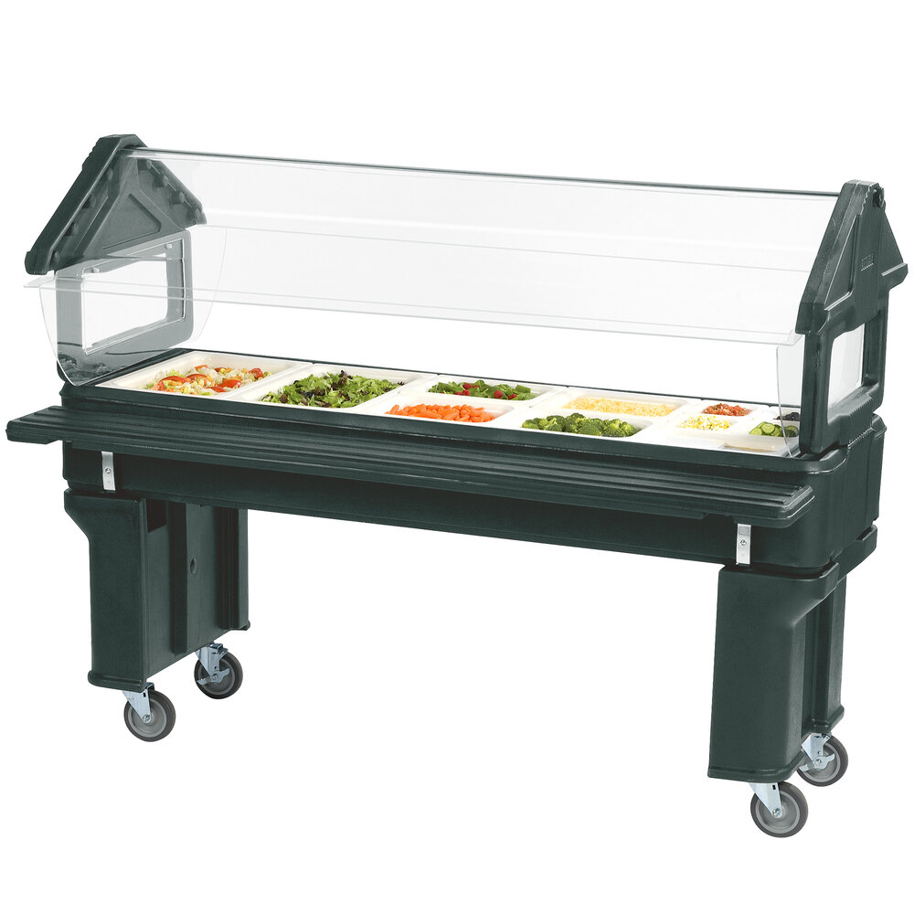 Carlisle 660608 Forest Green 6' Six Star Open Base Portable Food