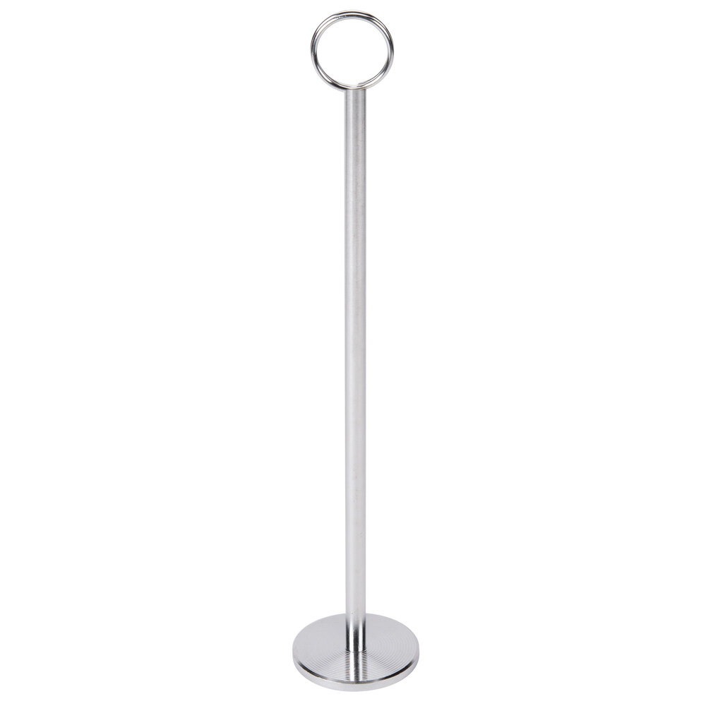 12" Stainless Steel Menu / Card Holder