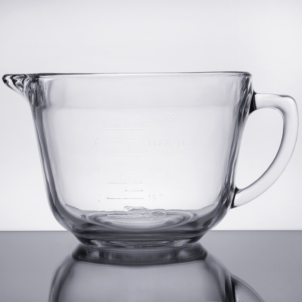 Anchor Hocking 81605L11 2 Qt. Glass Measuring Cup