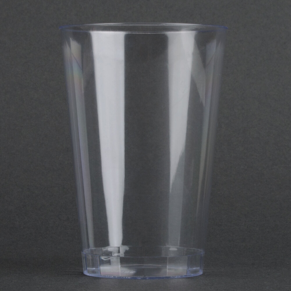 Fineline Savvi Serve 410CL 10 oz. Tall Clear Hard Plastic Tumbler 500