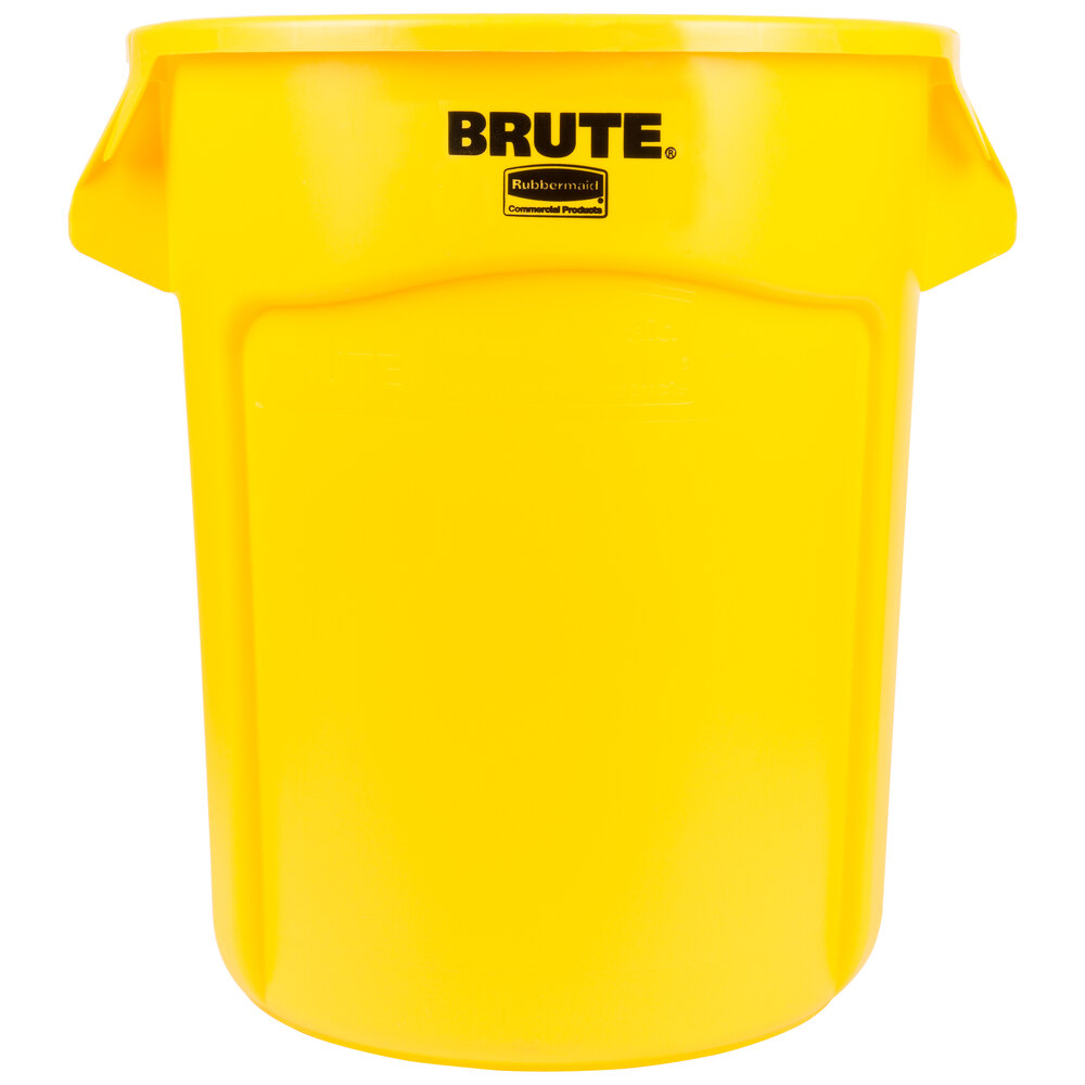 Rubbermaid FG262000YEL BRUTE 20 Gallon Yellow Trash Can