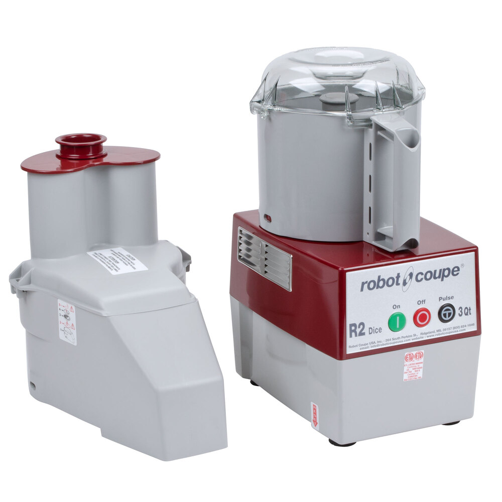 Robot Coupe R2 Dice Combination Continuous Feed Food Processor / Dicer