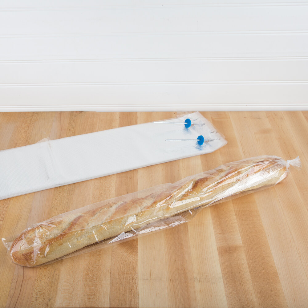 Plastic Bread Bag 6" x 28" with MicroPerforations 1000/Case