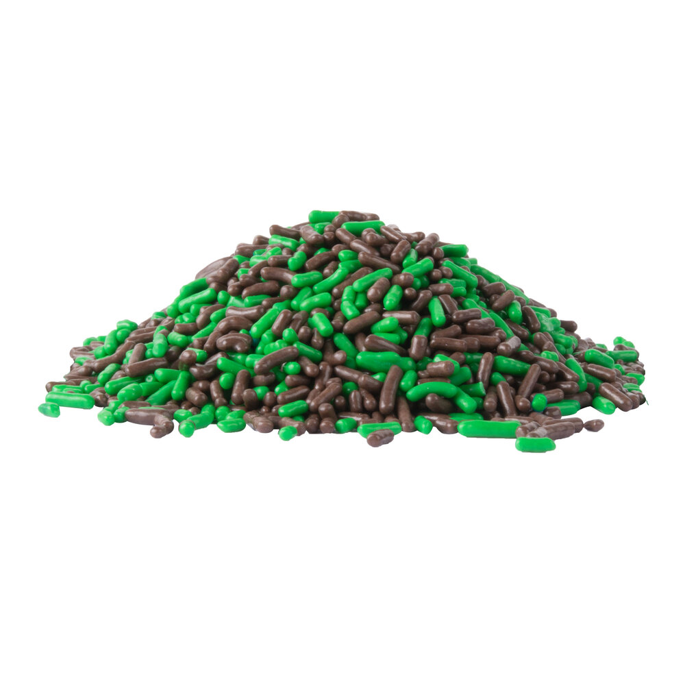 Dutch Treat Chocolate Mint Sprinkles Candy Ice Cream Topping 10 lb.
