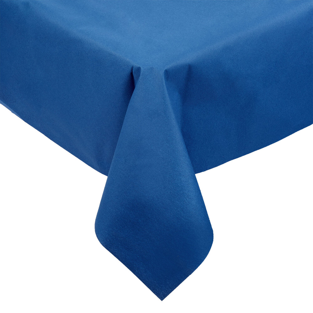 Hoffmaster 220834 50" x 108" LinenLike Navy Blue Table Cover 20/Case