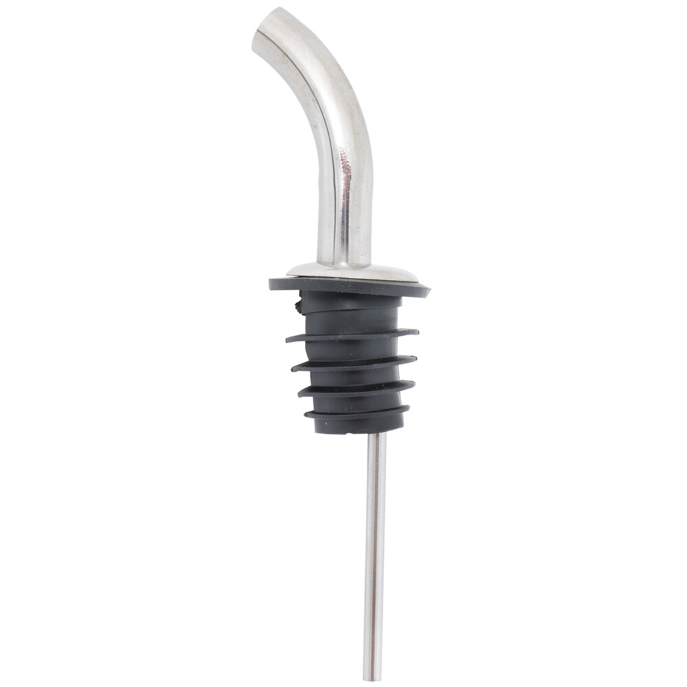 Angled Stainless Steel Liquor Speed Pourer 12/Pack