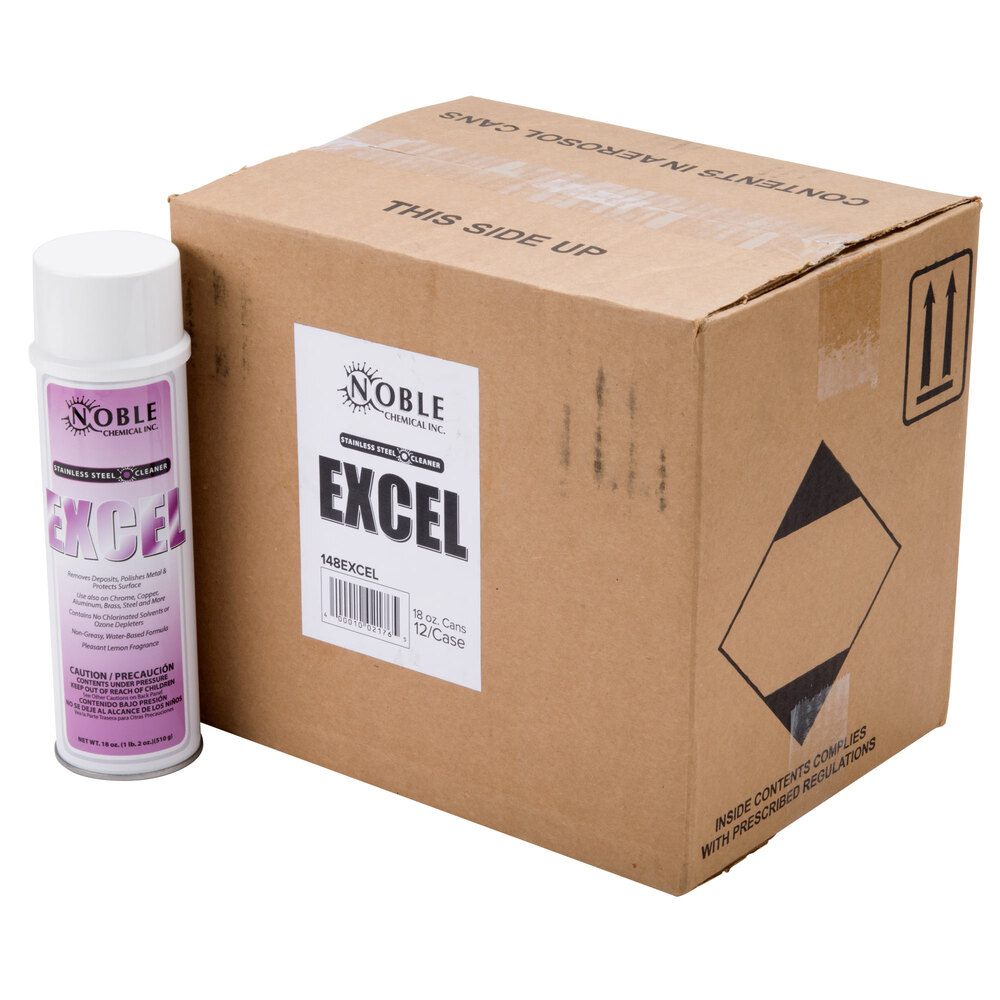 Noble Chemical Excel Stainless Steel Cleaner / Metal Polish Ecolab