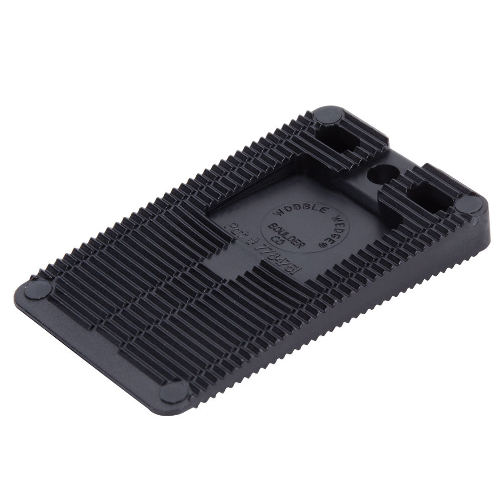 Wobble Wedge Tapered Black Hard Polypropylene Installation Shim 75 / PK