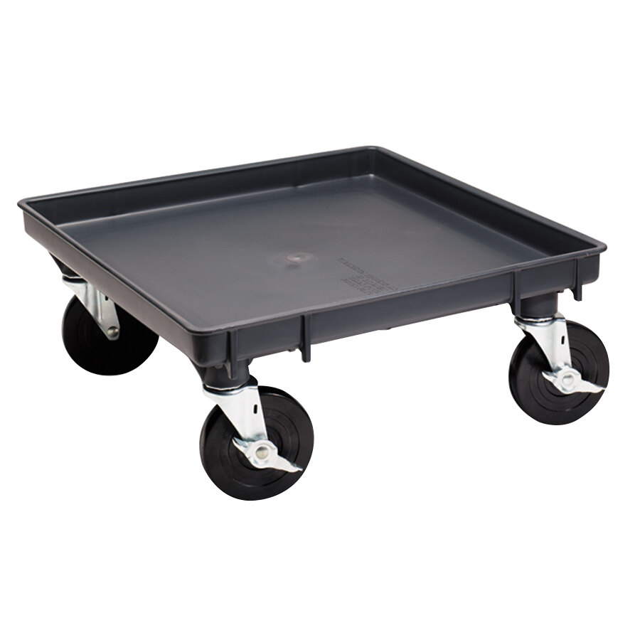 Vollrath 169706LC2 Traex Recycled Black Rack Dolly Base (No Handle