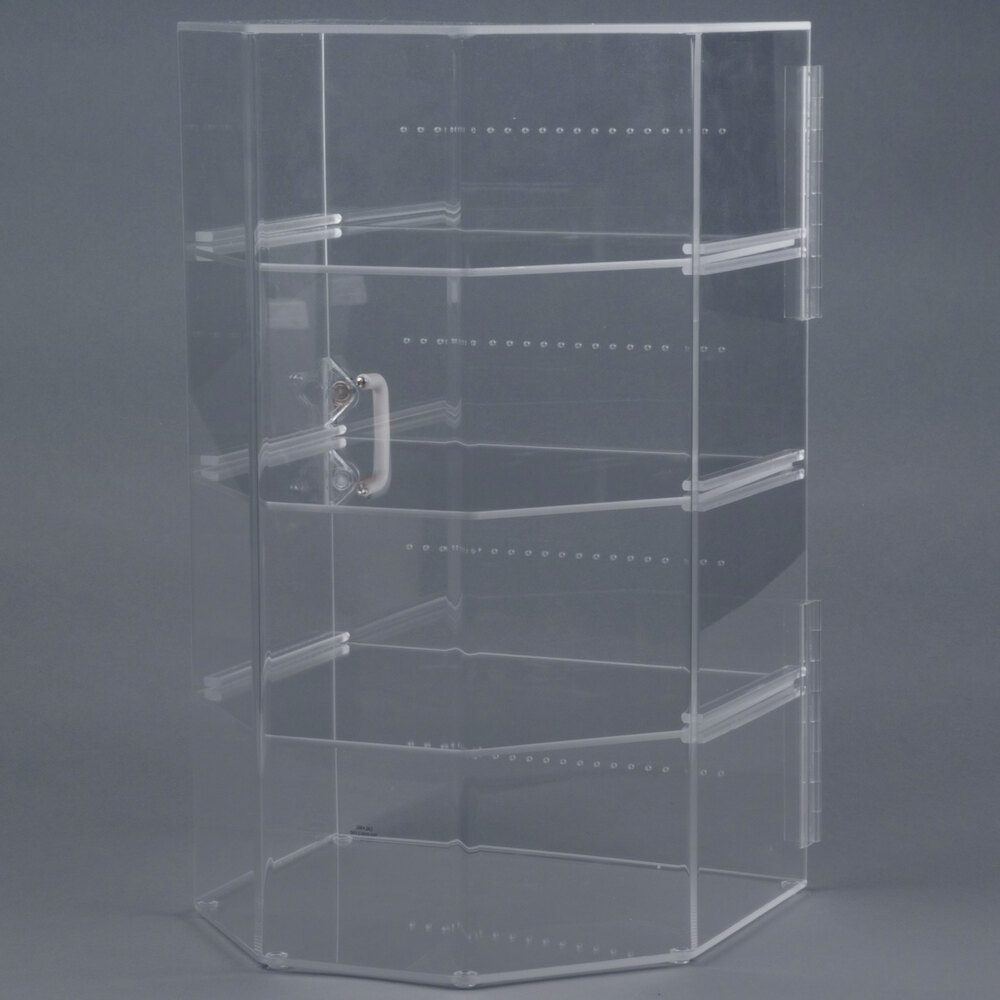 CalMil 252 Classic Four Tier Acrylic Cake and Pie Display Case 13" x