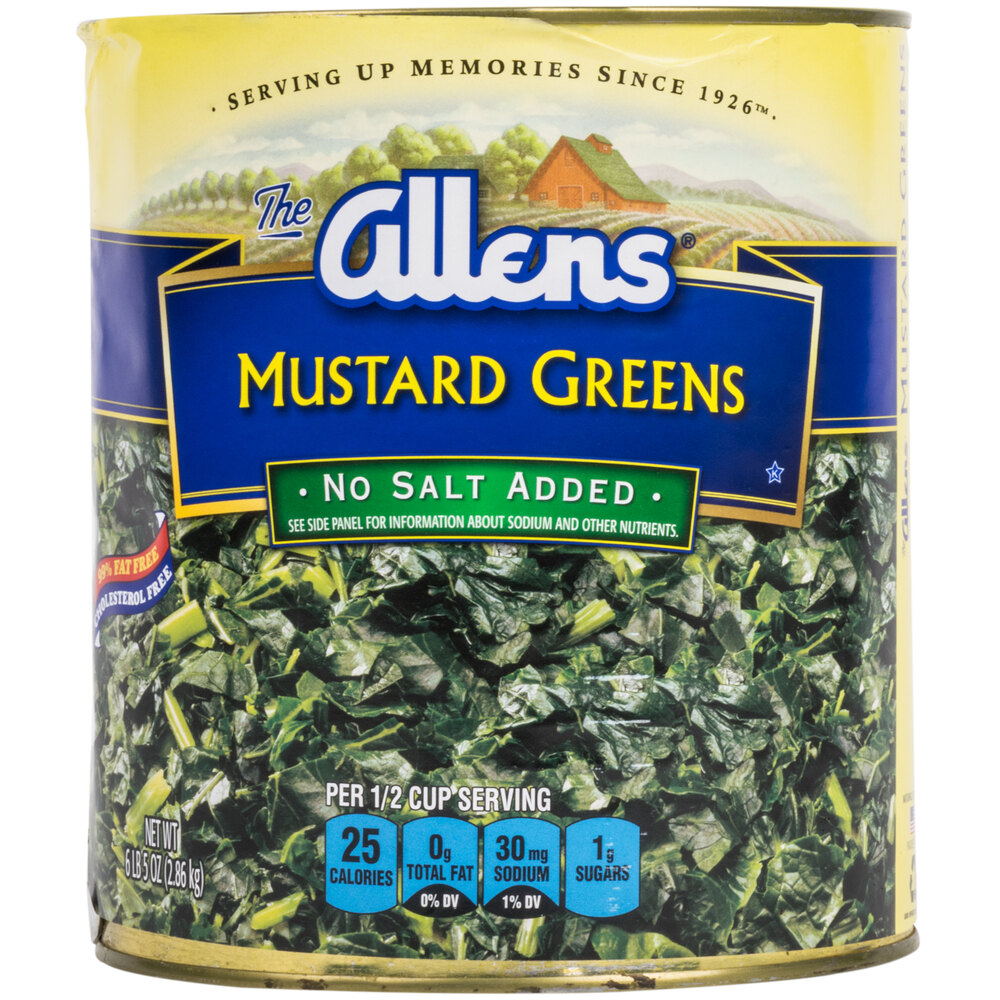 Chopped Mustard Greens 10 Can 6/Case