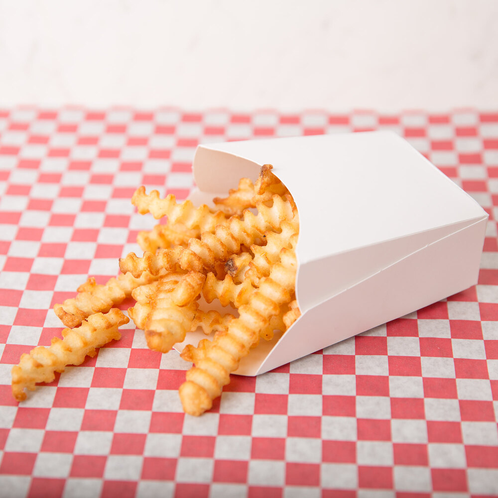 Southern Champion 0723 5 oz. Paper French Fry Scoop / Tray 100/Pack