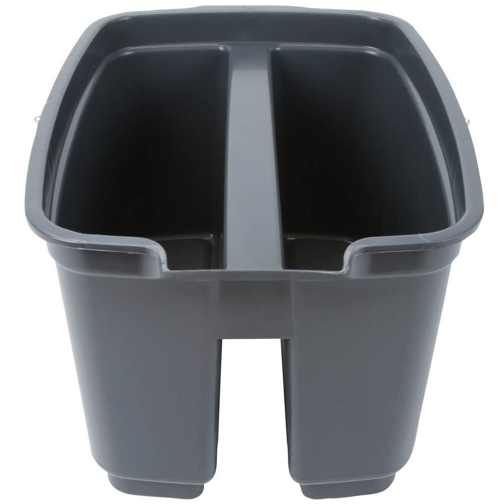 Lavex Janitorial 19.5 Qt. Gray Divided Plastic Bucket