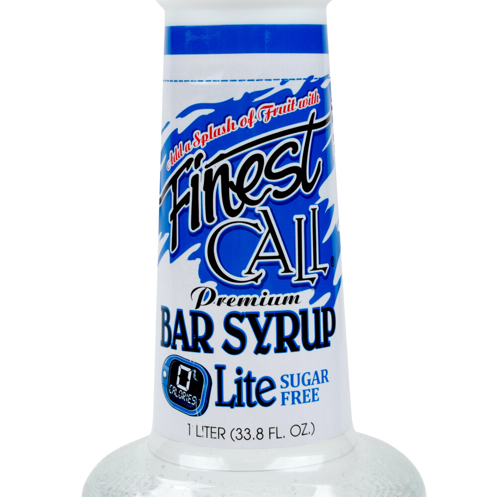 Finest Call Premium Sugar Free Bar / Simple Syrup - 1 Liter
