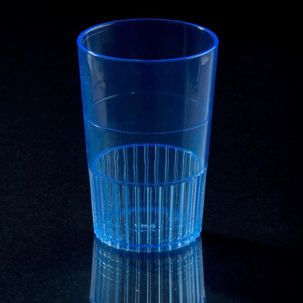 Fineline Quenchers 4115BL 1.5 oz. Neon Blue Hard Plastic Shooter Glass