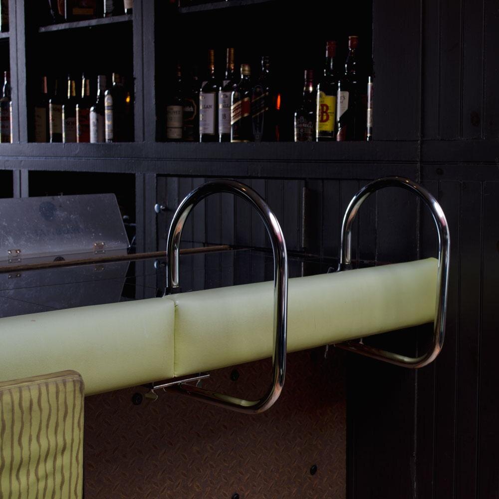 Double Arm Chrome Waitress Stall / Service Rail