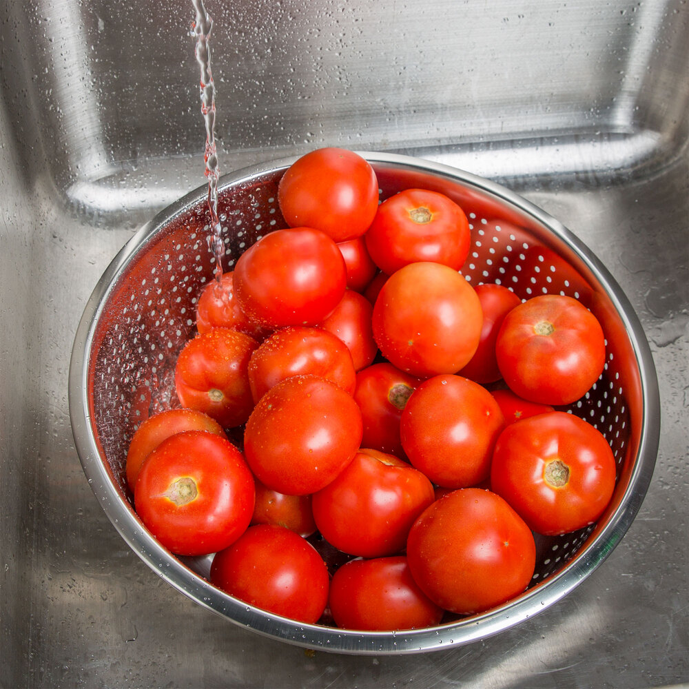 12.75 Qt. Stainless Steel Chinese Colander with Large Holes