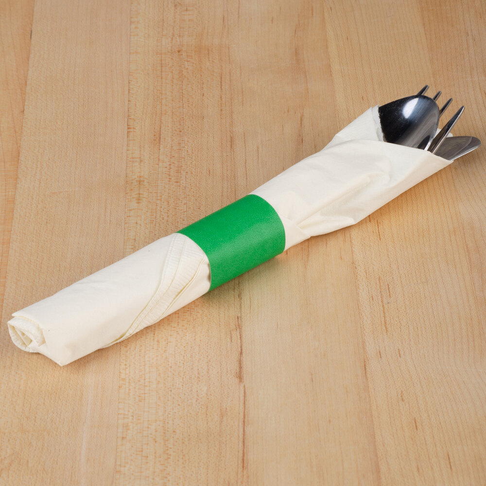 Green SelfAdhering Paper Napkin Band 20,000 / Case