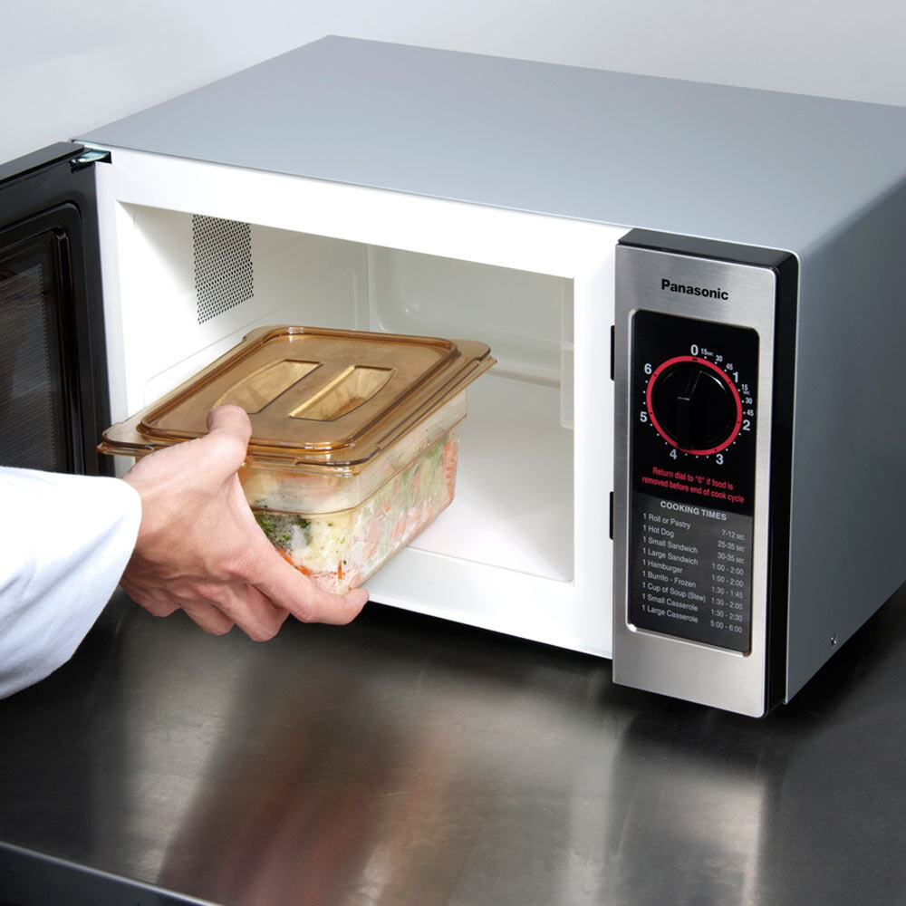 Panasonic NE1022F Stainless Steel Commercial Microwave Oven with Dial
