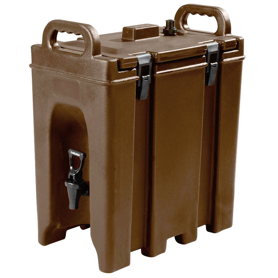 Carlisle LD250N01 Cateraide Brown 2.5 Gallon Insulated Beverage Dispenser
