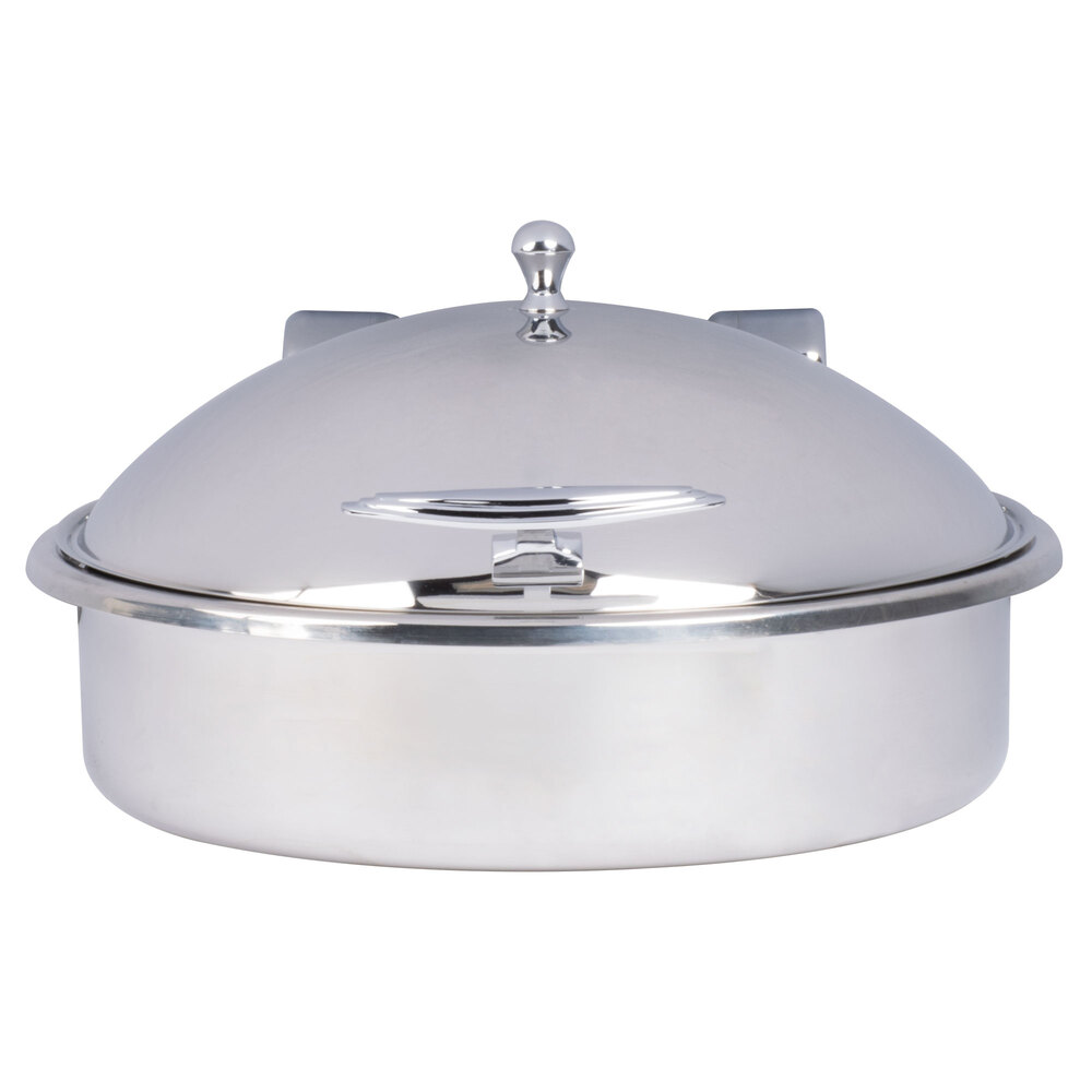 Vollrath 46123 6 Qt. Intrigue Solid Top Round Induction Chafer with