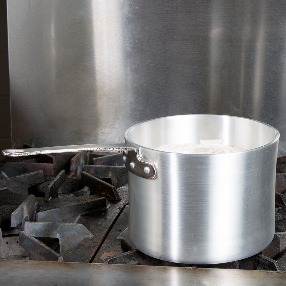 6 Qt. HeavyDuty Aluminum Straight Sided Sauce Pan