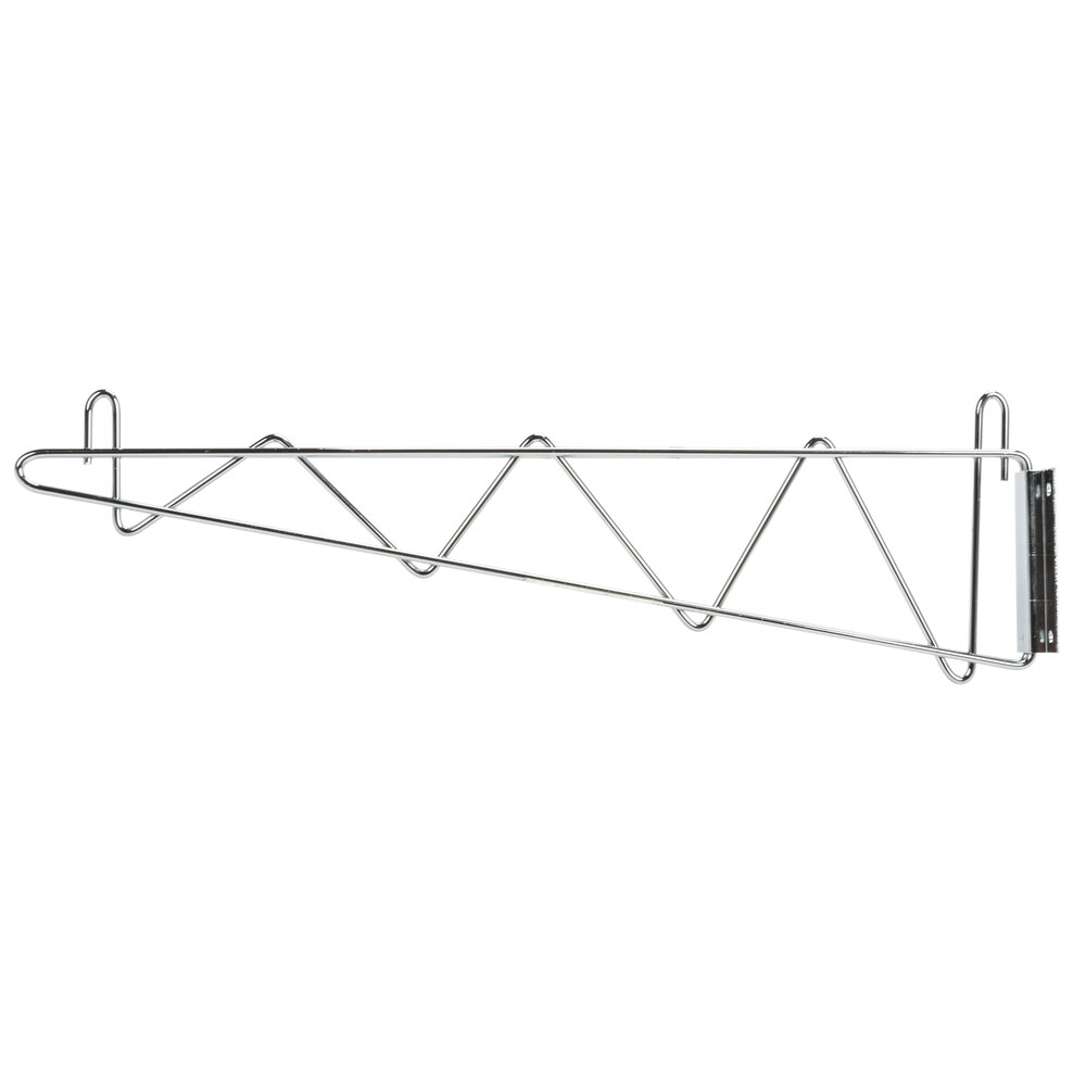 Regency 24" Deep Wall Mounting Bracket Set for Chrome Wire Shelving