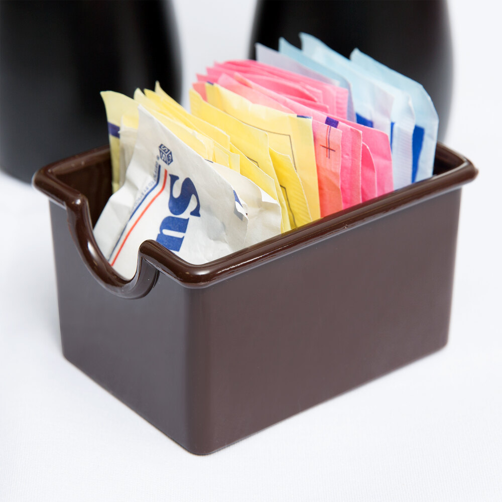 Brown Plastic Sugar Caddy