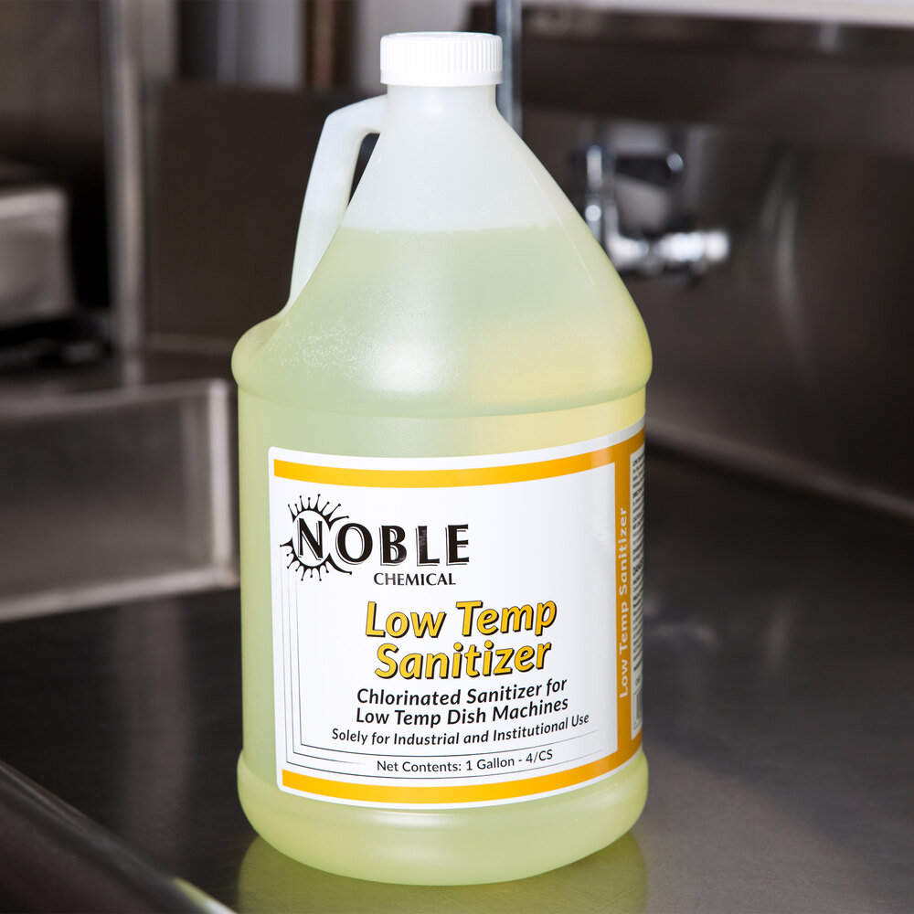 Noble Chemical 1 Gallon Low Temp Dish Washing Machine Sanitizer
