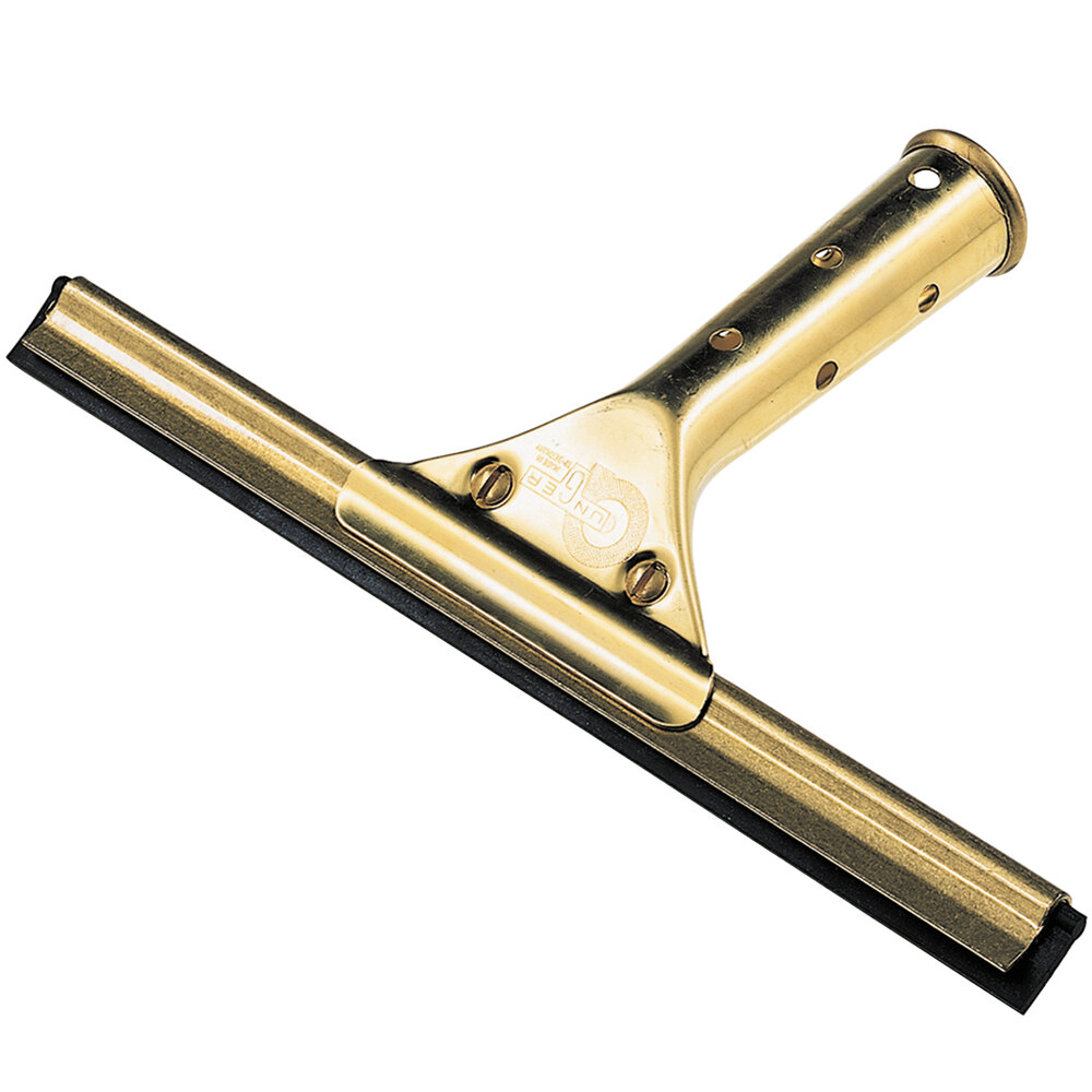 Unger GS300 GoldenClip Complete Brass 12" Window Squeegee