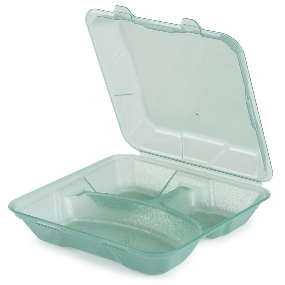 Jade Green GET EC06 Reusable EcoTakeouts Containers 9" x 9" x 2 3/4