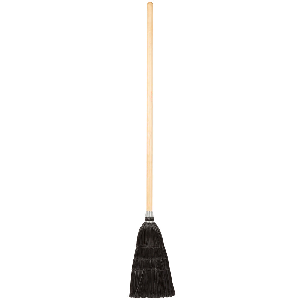 Carlisle 4168303 Synthetic Corn Lobby Broom Black