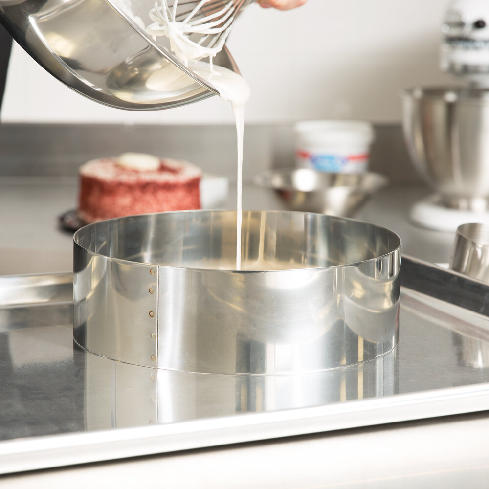 American Metalcraft SR6103 10" x 3" Stainless Steel Cake Ring