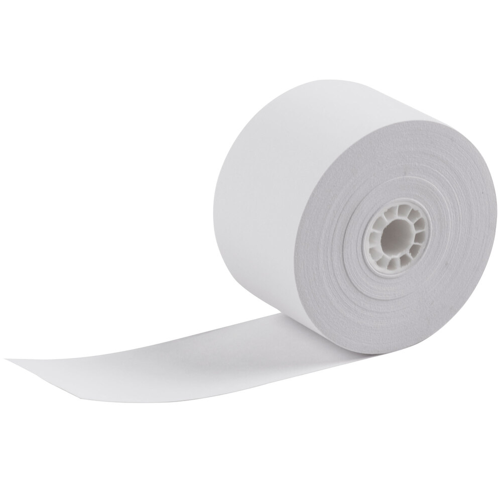 1 23/32" x 150' Traditional Cash Register POS Paper Roll Tape 100 / Case