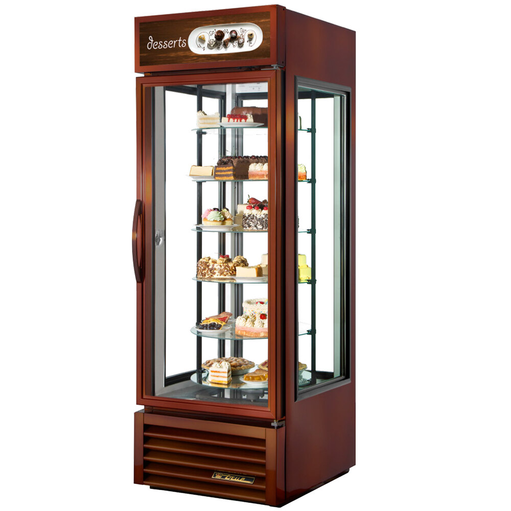 True G4SM23RGSLD Bronze Four Sided Glass Door Refrigerator