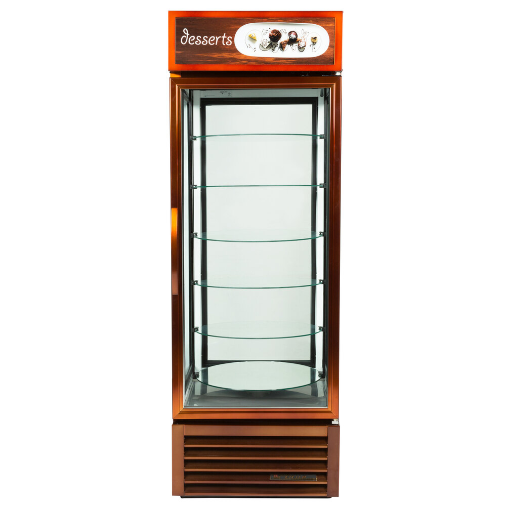 True G4SM23RGSLD Bronze Four Sided Glass Door Refrigerator