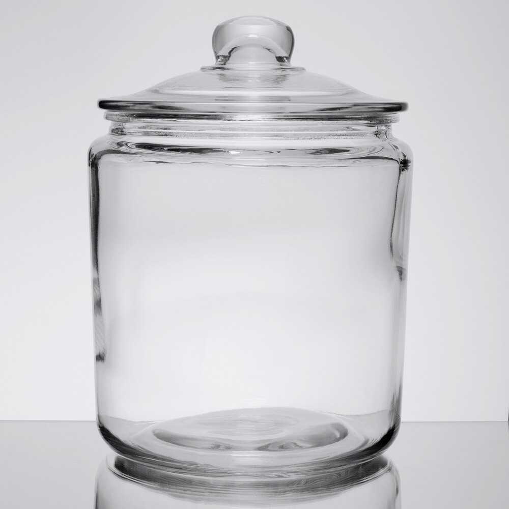 Core One Gallon Glass Jar with Glass Cover Gallon Glass Jars