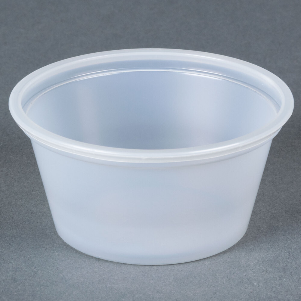 Choice 2 oz. Polystyrene Souffle Cup / Portion Cup 2500 / Case