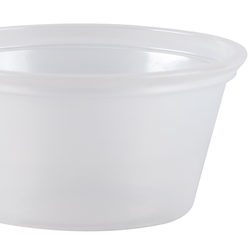 Choice 2 oz. Polystyrene Souffle Cup / Portion Cup 2500 / Case