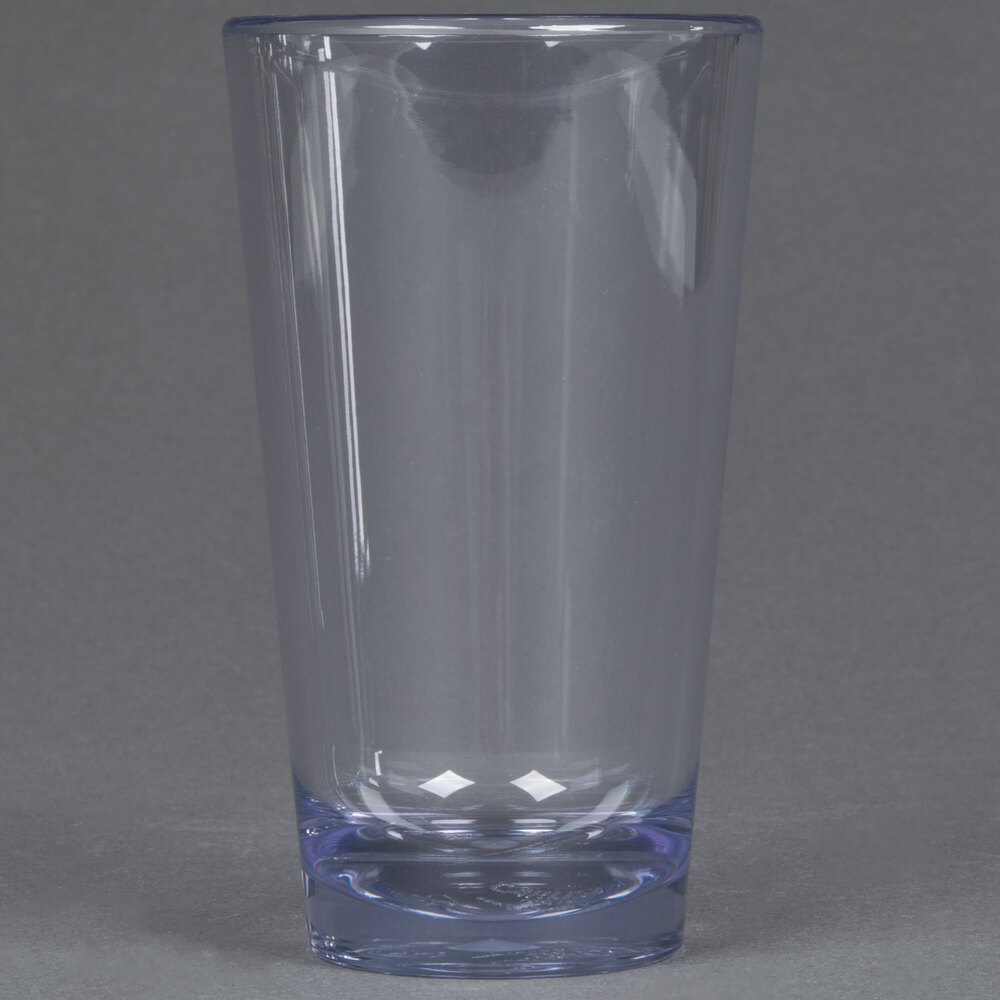 Carlisle 561607 Alibi 16 oz. SAN Plastic Pint / Mixing Glass 24/Case