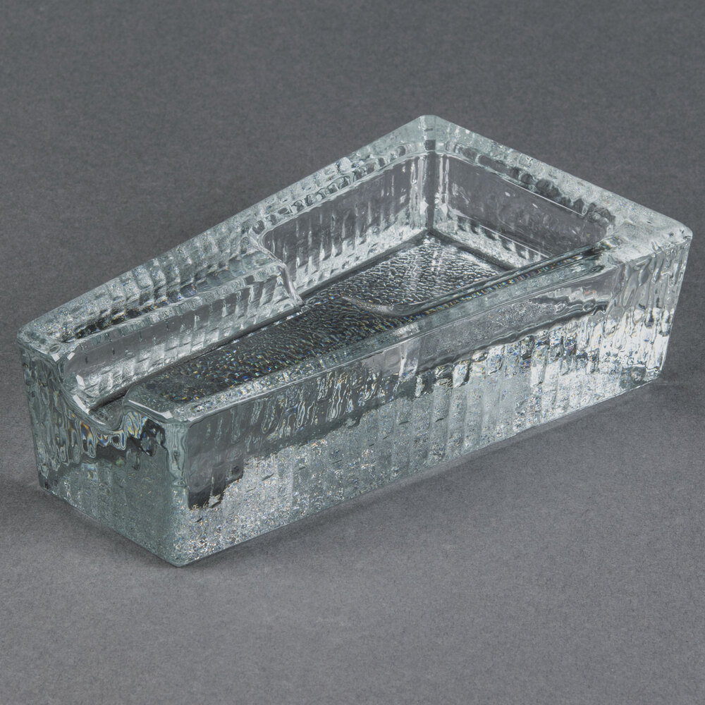 Libbey 1783682 7 1/4" Cigar Ashtray Glass Cigar Ashtray