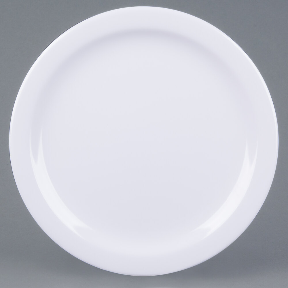 Carlisle 4350002 Dallas Ware 10 1/4" White Melamine Plate 48/Case