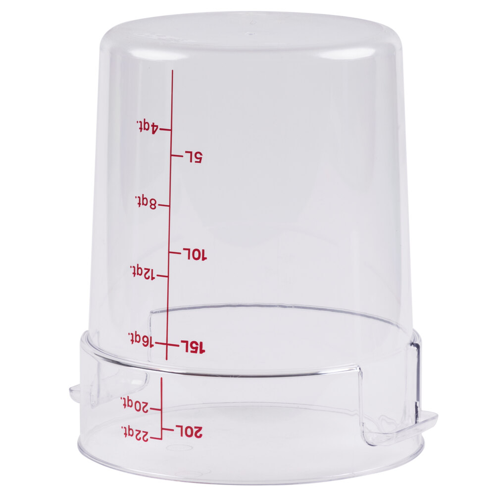 Cambro RFSCW22 Camwear 22 Qt. Clear Round Food Storage Container