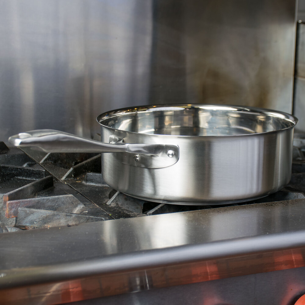 Vollrath 47746 Intrigue 6 Qt. Saute Pan with Helper Handle