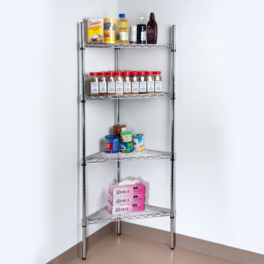 Regency 24" NSF Chrome Triangle Shelf