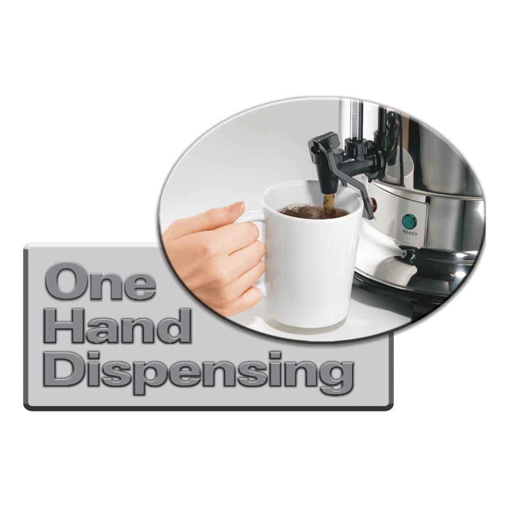 Hamilton Beach D50065 60 Cup (2.5 Gallon) Stainless Steel Coffee Urn