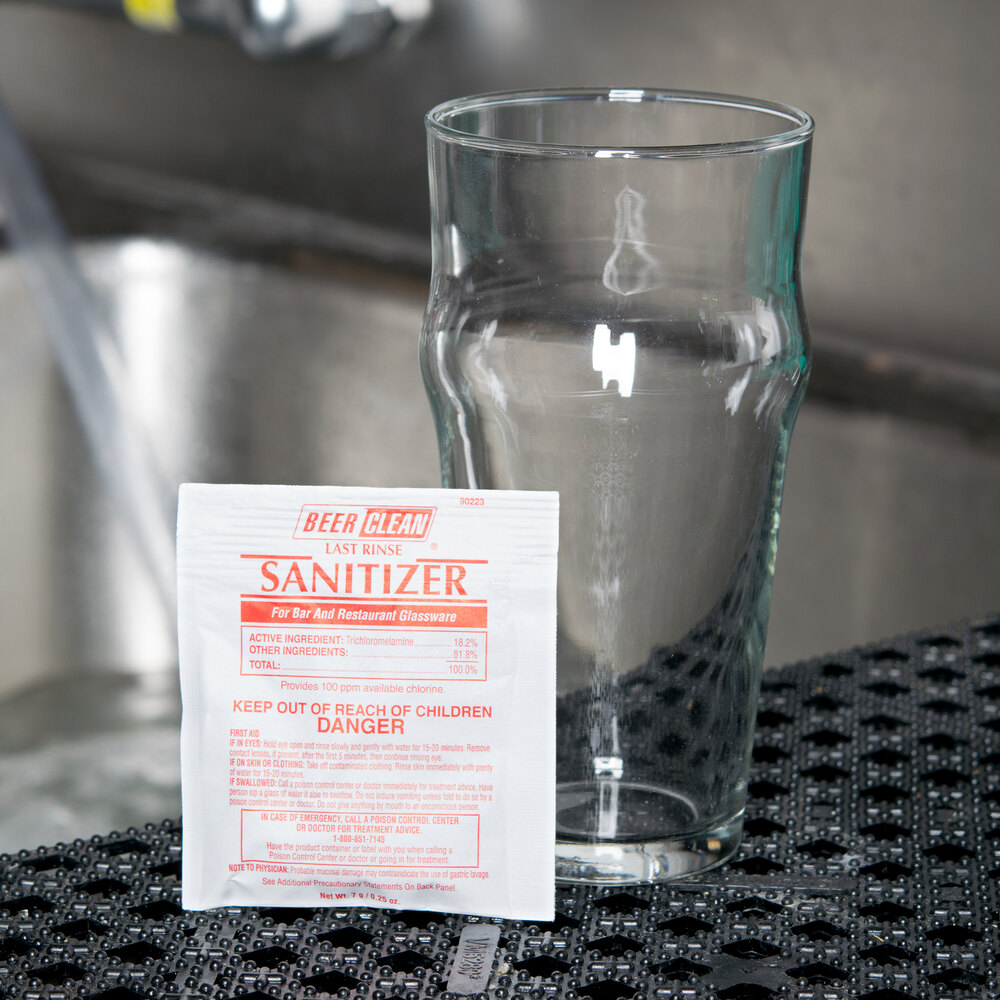 Diversey 90223 Beer Clean Sanitizer 0.25 oz. Packet 100/Case